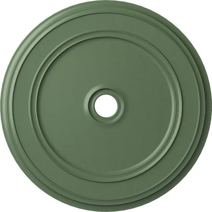 41 1/8"OD x 4"ID x 2 1/8"P Classic Ceiling Medallion (Fits Canopies up to 5 1/2"), Hand-Painted Athenian Green