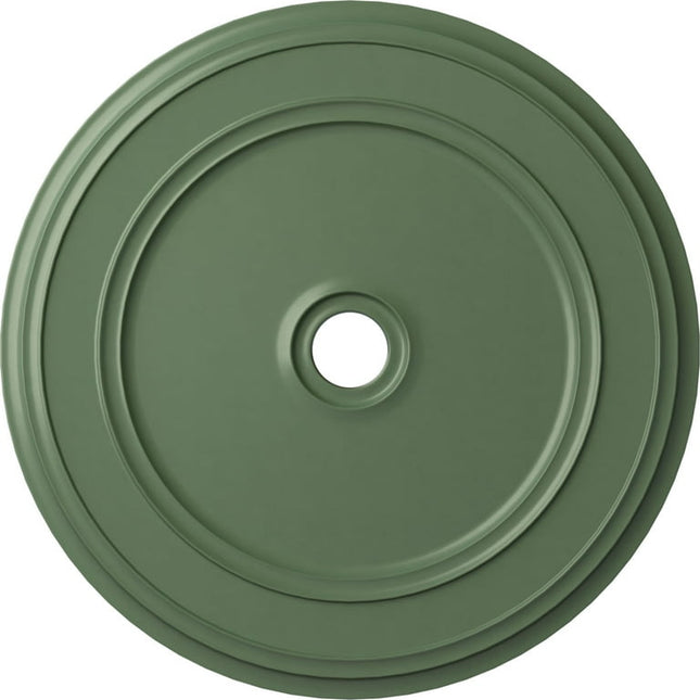 41 1/8"OD x 4"ID x 2 1/8"P Classic Ceiling Medallion (Fits Canopies up to 5 1/2"), Hand-Painted Athenian Green