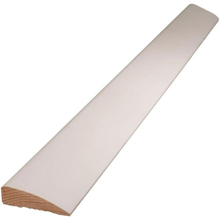 4PACK Alexandria Moulding 11/16 In. W. x 2-1/4 In. H. x 7 Ft. L. White Finger Joint Pine Ranch Casing
