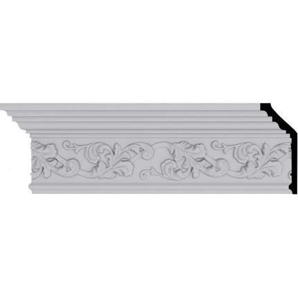 5 1/2"H x 2 1/4"P x 6"F x 94 1/2"L Richmond Crown Moulding