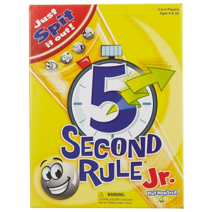 5 Second Rule Game Jr. - Simple Questions Card Game for Family Fun, Party, Kids, Travel, Game Night & Sleepovers - Think Fast and Shout Out Answers - For Ages 6+