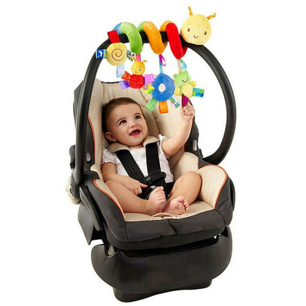 50% Off Clear!Tarmeek Baby Crib Spiral Toy,Car Seat Hanging Rattles with Ringing Bell,Spiral Activity Toy Bed Stroller Crib Plush Toy Baby for Baby Boys and Girls,Birthday Gifts for Kids