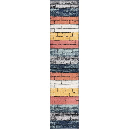 Rugs.Com Tagine Collection Rug – 12 Ft Runner Multi Medium-Pile Rug Perfect For Living Rooms, Kitchens, Entryways