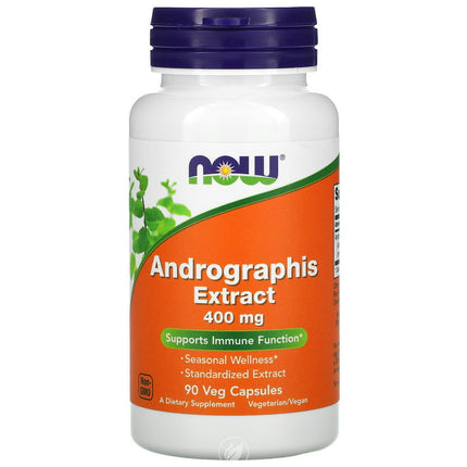 Now Foods - Andrographis Extract Immune Function Support 400 mg. - 90 Vegetarian Capsules