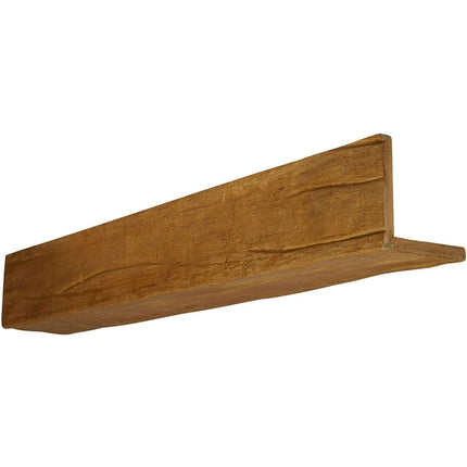 6"W x 10"H x 14'L 2-Sided (L-beam) Riverwood Endurathane Faux Wood Ceiling Beam, Puritan Pine