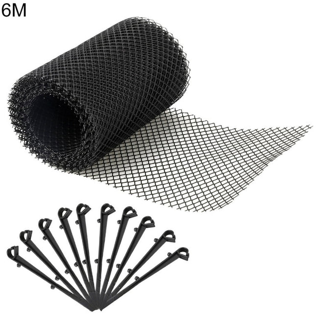 Grandest Birch 1 Roll Anti-clogging Gutter Guard Flexible PP Multifunctional Drain Protector Adjustable Mesh Netting for Home Holl