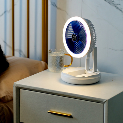 Bezo Moldable Hangable Travel Silent No Plug Fan