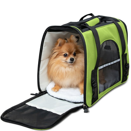 Paws & Pals Pet Carrier for Dogs and Cats - Soft-Sided FAA Airline Approved Easy Travel Deluxe