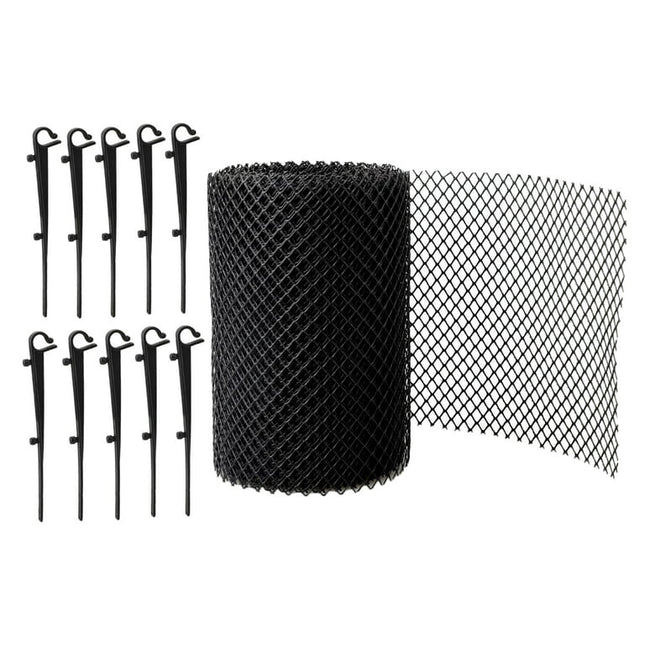 Gutter Guards Roll & , Durable Rust Mesh Netting for Quick Application and Use Gutters, Covers and Protects in Seconds 15CMx6M