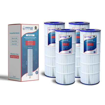 AFC™ Brand Model # AFC-8412 , Swimming Pool and Spa Filter , Compatible with Pleatco PA120 - 4 Filters
