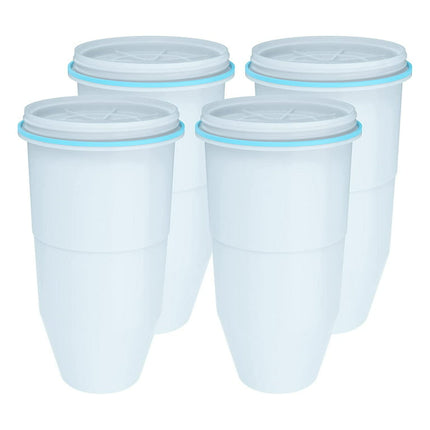 AQUA CREST Water Filter Replacement for Zero Water® Filter Pitcher and Dispenser, ZR-017 Filter, 4 Packs