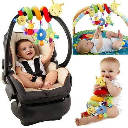 Activity Spiral Stroller Cradle Hanging Rattle Baby Newborn Gift Cot Toy Kids Soft Plush Musical