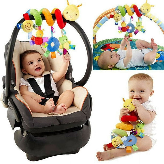 Activity Spiral Stroller Cradle Hanging Rattle Baby Newborn Gift Cot Toy Kids Soft Plush Musical