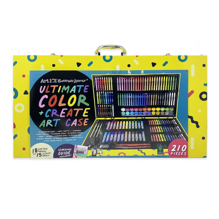 Art 101 Budding Artist Beginners Multifunctional Art Set with 210 Pieces for Children