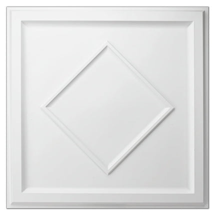 Art3d 12-Pack 24"x24" Drop Ceiling Tiles PVC Glue up Ceiling Panel in White(Covers 48 Sq.ft)