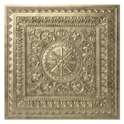 Art3d 12-Piece Drop Ceiling Tiles, Glue up Ceiling Tiles, 24"x24" PVC Ceiling Tiles Covering 48 Sq.ft