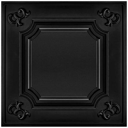 Art3d  2x2ft PVC Drop Ceiling Tiles,Lay-in Ceiling Tiles,Glue Up Ceiling Tiles Black
