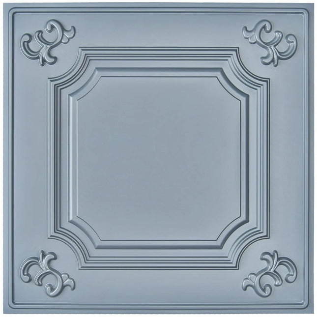 Art3d  2x2ft PVC Drop Ceiling Tiles,Lay-in Ceiling Tiles,Glue Up Ceiling Tiles Grey