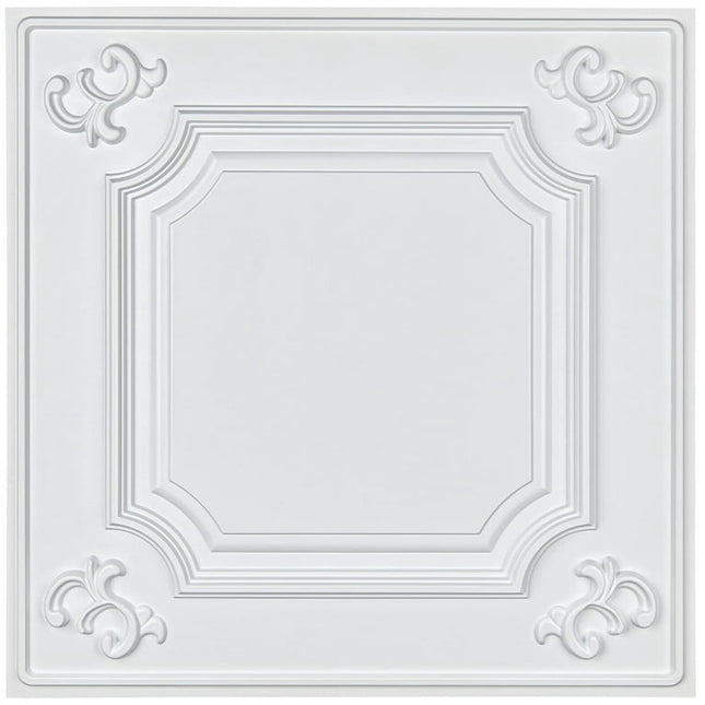 Art3d  2x2ft PVC Drop Ceiling Tiles,Lay-in Ceiling Tiles,Glue Up Ceiling Tiles White