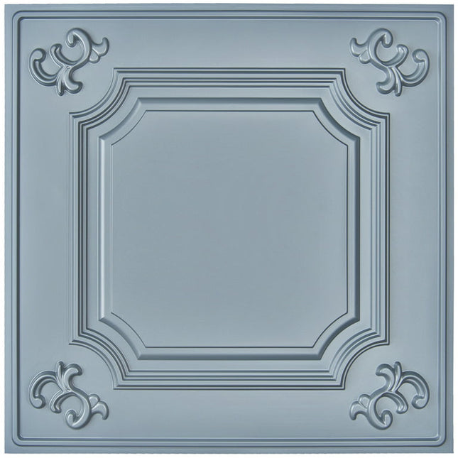 Art3d Drop Ceiling Tiles 24x24 in Grey (12-Pack, 48 Sq.ft), Wainscoting Panels Glue Up 2x2