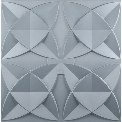 Art3d Ornamental Ceiling Tile 2x2 Glue up, Ceiling Tile Pack of 12pcs Gray Flowers