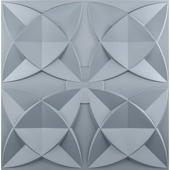 Art3d Ornamental Ceiling Tile 2x2 Glue up, Ceiling Tile Pack of 12pcs Gray Flowers