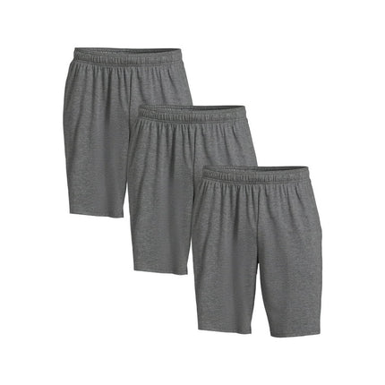 Athletic Works Men's and Big Men's Knit Shorts, 3-Pack, Sizes S-3XL