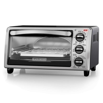 BLACK+DECKER 4-Slice Toaster Oven Stainless Steel TO1313SBD (16.4 x 11.3 x 9.4 Inches)