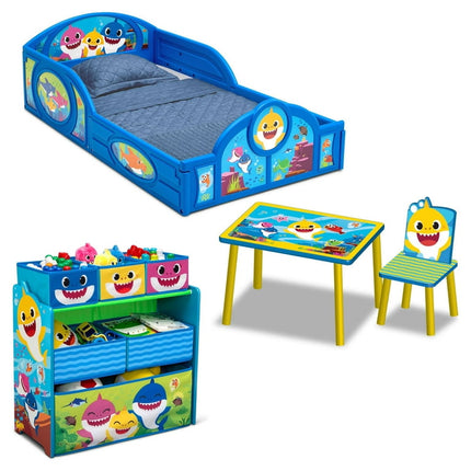 Baby Shark 4-Piece Room-in-a-Box Bedroom Set by Delta Children