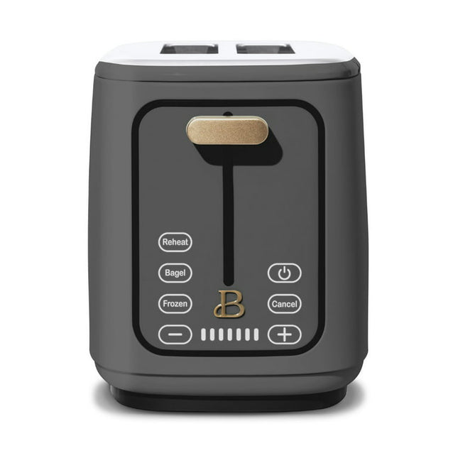 Beautiful 2-Slice Toaster with Touch-Activated Display, Oyster Grey by Drew Barrymore