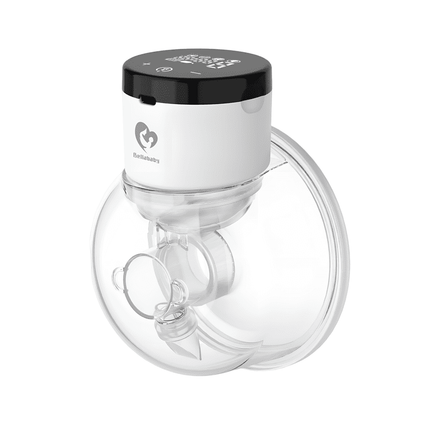 Bellababy Wearable Breast Pump,4 Modes & 9 Levels Suction,Bellababy Hands-Free Breast Pump W40, Portable Electric Breast Pump , LCD Display and Low Noise Breastfeeding Pump, 24mm