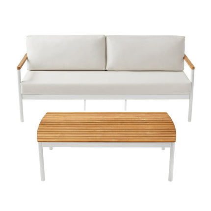 Better Homes & Gardens Wellsley 2-Piece Aluminum Outdoor Sofa & Table Set by Dave & Jenny Marrs