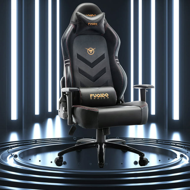 Big and Tall Gaming Chair Ergonomic 350lbs-Racing Style Desk Office PC Chair-Black