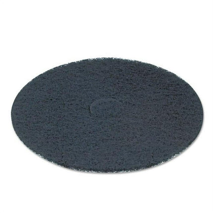 Boardwalk Stripping Floor Pads, 12" Diameter, Black, 5/Carton