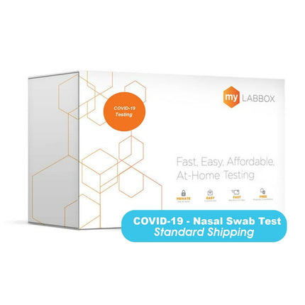 COVID-19 At-Home Test Kit, Nasal Swab Sample, STANDARD Shipping, by myLAB Box