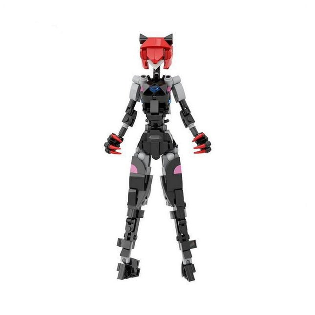 Cat Girl Robot Building Set, Mech Girl Action Figure Mecha Armor Model Toy Female Robot Building Blocks Birthday New Year Gift for Fans Boys Girls (223PCS)