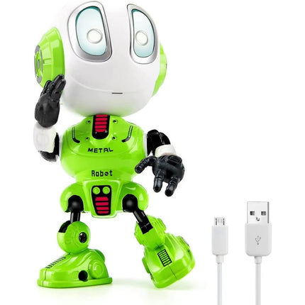 Children talking robot toys - mini robot toys repeat what you said, 2, 3, 4, 5, 67 toys for girls and boys aged 8 and Christmas toys for boys and girls over 2 (green)