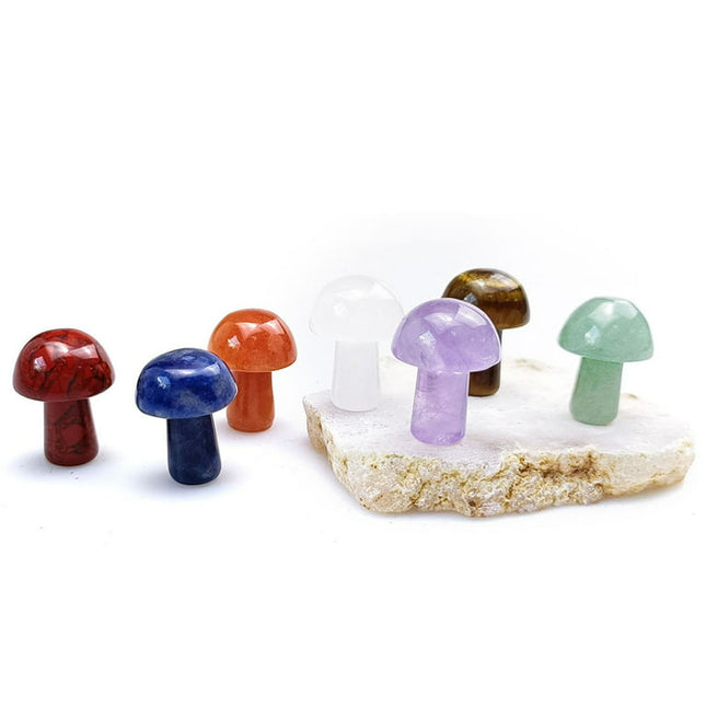 Christmas Saving Clearance! Sruiluo Mothers Day Gifts Crystal Decor Healing Crystals Set, Natural Colorful Mixed Color Mini Crystal Stone Set Amethyst Stone, Red Stone, Jade Crafts Gift Set