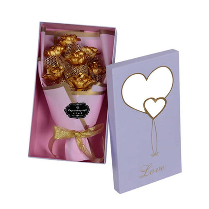 Clearance! Nomeni Fake Flowers Gold Plated Rose Flower Anniversary Girlfriend Romantic Valentine'S Day Gift Gifts For Women