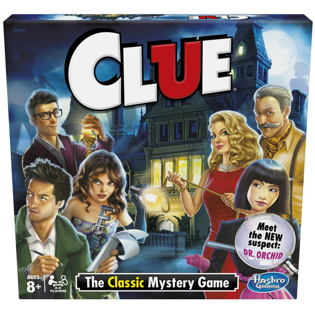 Clue Classic Mystery Board Game with Activity Sheet for Kids and Family Ages 8 and Up, 2-6 Players