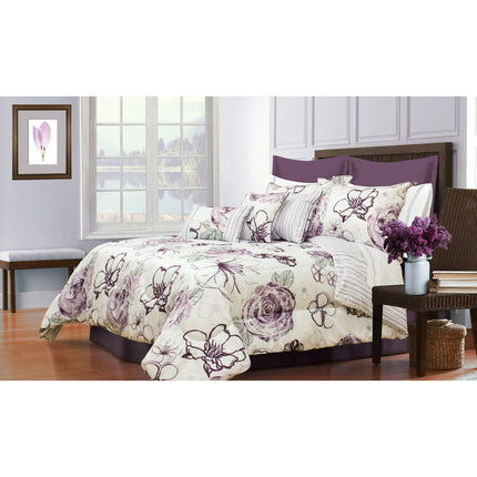 Comforter Set 5PC T Angelica Purple