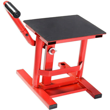 Comie Motorcycle Racing Offroad Motocross Dirt Adjustable Bike Steel Lift Jack Stand (Red)