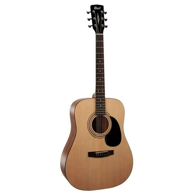 Cort Guitars AD810OP-A Standard Series Dreadnought Acoustic Guitar, Open Pore Natural