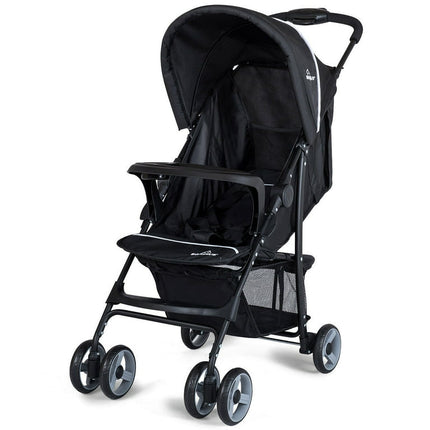Costway Foldable Lightweight Baby Stroller Kids Travel Pushchair 5-Point Safety System Black