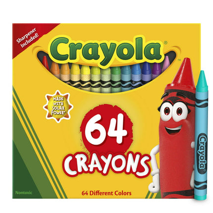 Crayola Crayons, 64 Ct, Back to School Supplies for Kids, Teacher Supplies, Gift
