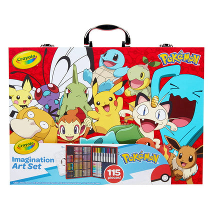Crayola Pokémon Imagination Art Coloring Set, 115 Pcs, Pokemon Toys, Holiday Gifts, Beginner Child