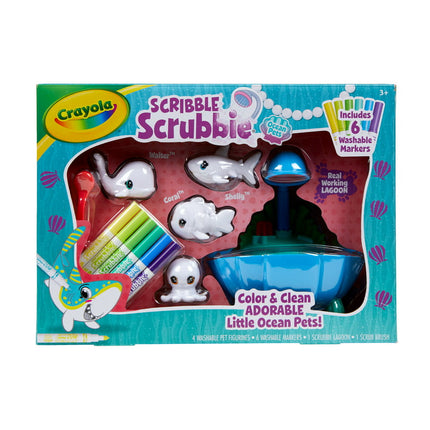 Crayola Scribble Scrubbie Ocean Lagoon Toy Set, School Supplies, Holiday Gifts for Kids, Child
