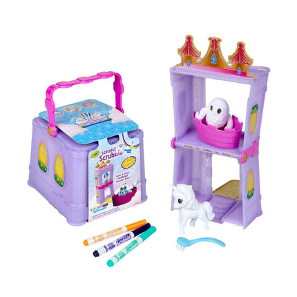 Crayola Scribble Scrubbie Peculiar Pets Palace Playset, 6 Pieces, Holiday Toys, Gifts, Beginner Child