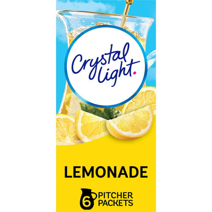 Crystal Light Lemonade Sugar Free Drink Mix Caffeine Free, 6 ct Pitcher Packets
