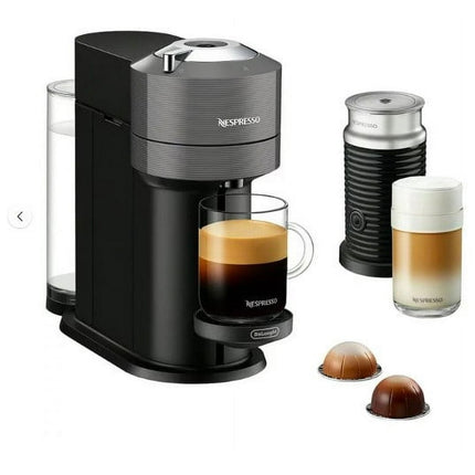 De'Longhi Vertuo Nespresso Next Premium Coffee/Espresso Maker & Aeroccino3 Milk Frother, Gray/Black